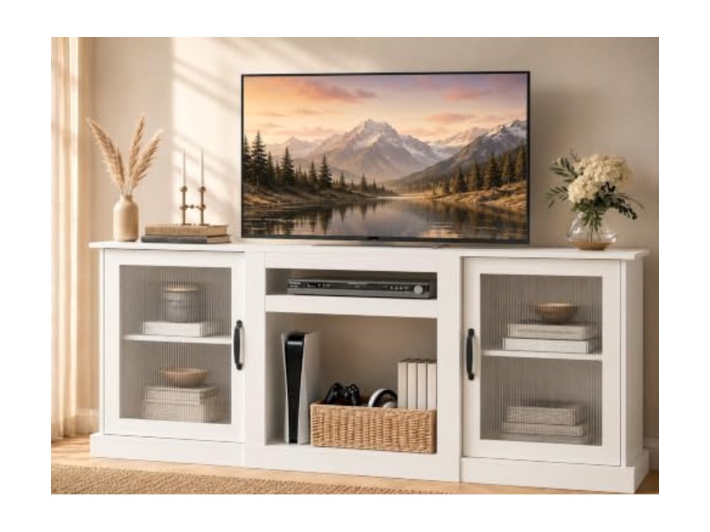 WLIVE 70-Inch Farmhouse TV Stand for 75/80 Inches TV