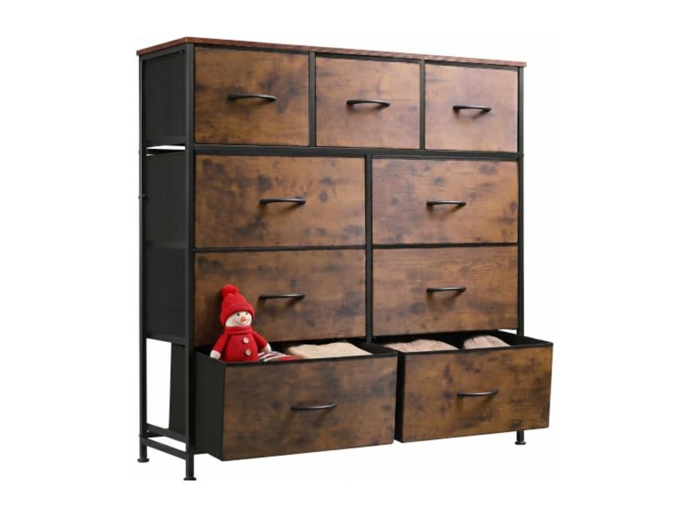 WLIVE 9-Drawer Dresser Fabric Storage Tower for Bedroom